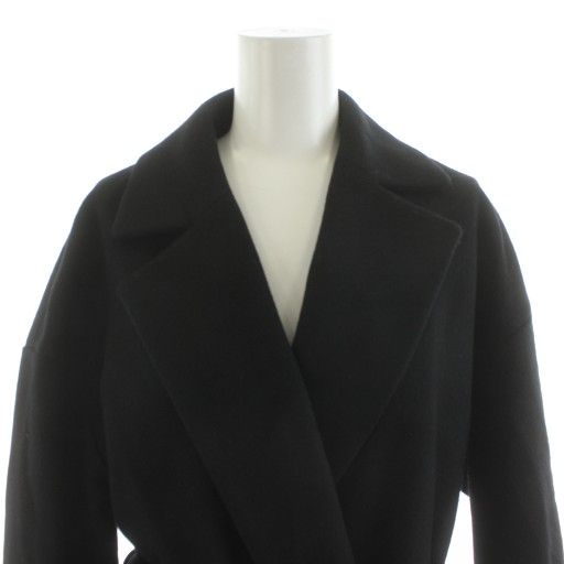 美品　ピーエスポールスミス　ピーコート　ウールコート　カシミヤ 黒　L ピーエスポールスミス PS Paul Smith チェスターコート ロング丈