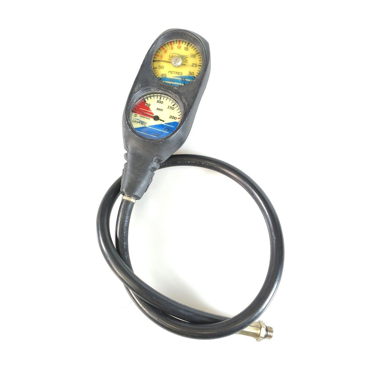 OH済 UWATEC ウワテック レギュレーター 残圧計 2ゲージ［REG-260108-6］