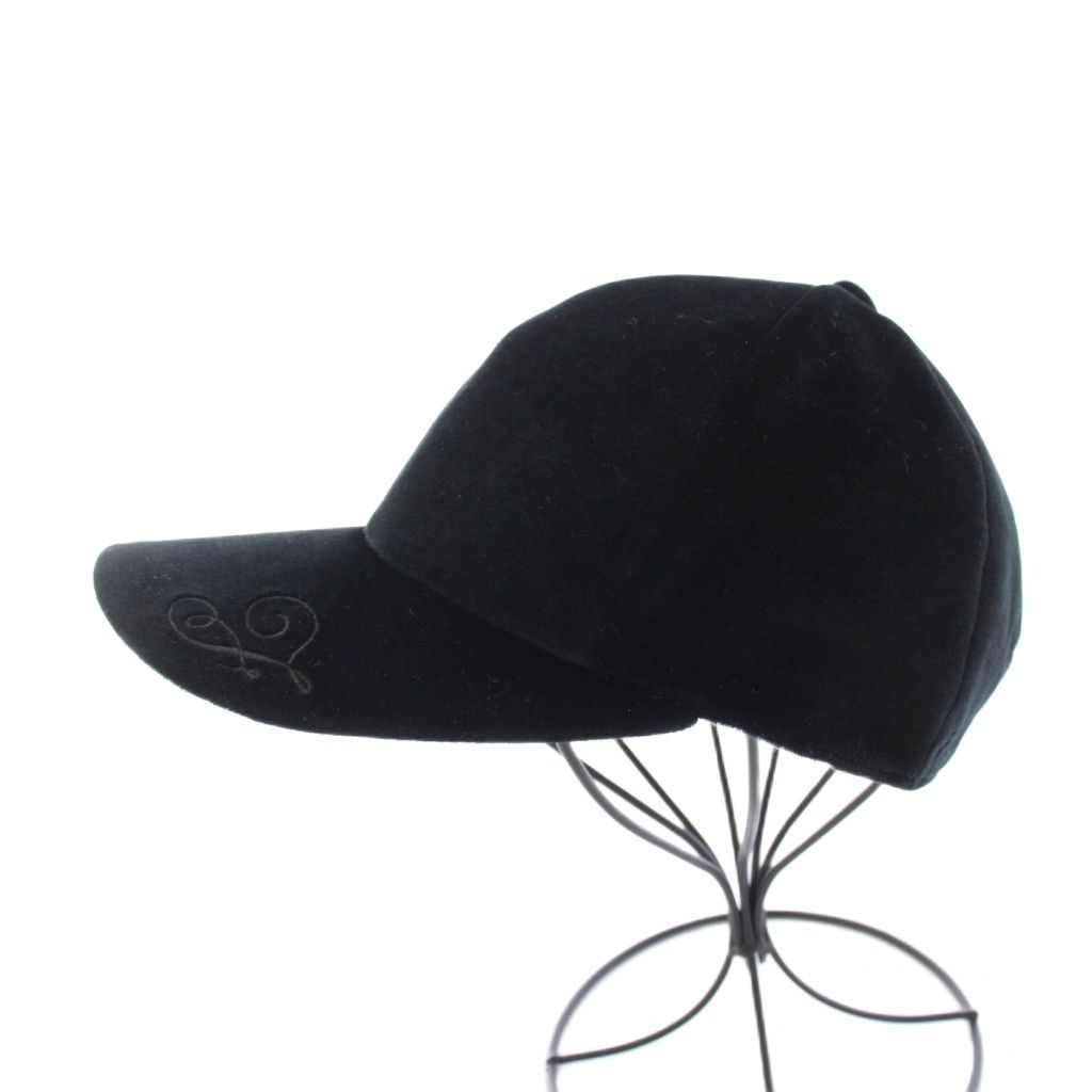 FOXEY❤️人気ベロアキャップ ベルベットブラック 未使用 フォクシー FOXEY ベロアキャップ 帽子 6パネル ワンカラー ベロア