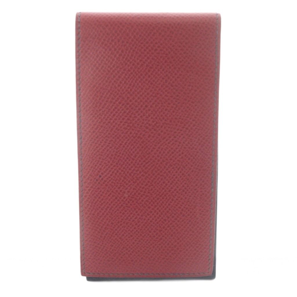 エルメス HERMES ヴィンテージ メモ帳カバー 二つ折り レザー レッド