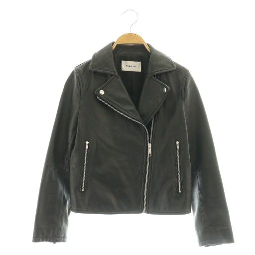 FRAY I.D ダブルレザーライダース フレイアイディー ジャケット 革 フレイアイディー FRAY I.D エコレザーダブルライダースジャケット 羊