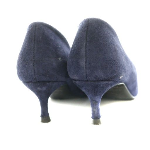 ツルバイマリコオイカワ　ビジュー付き黒スエードパンプス TSURU by Mariko Oikawa（ツルバイマリコオイカワ） バレエシューズ