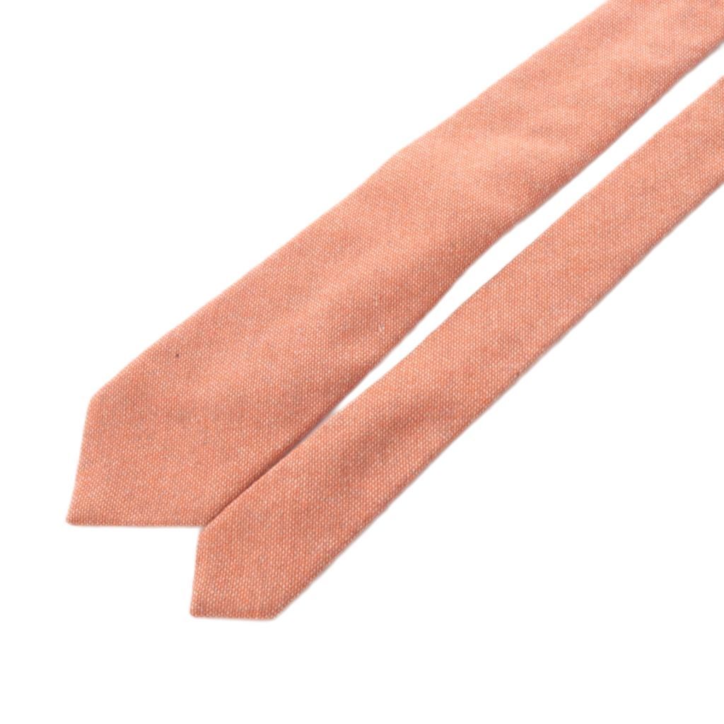 LUIGI BORRELLI／ルイジボレッリ／シルクソリッドタイ／オレンジ LUIGI BORRELLI／ルイジボレッリ／シルクソリッドタイ／オレンジ LUIGI