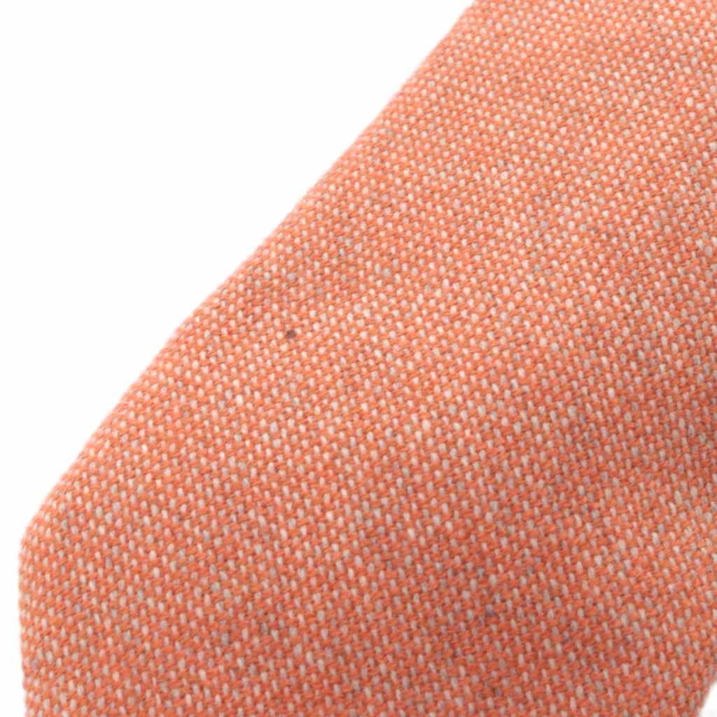 ルイジボレッリ LUIGI BORRELLI ネクタイ カシミヤ オレンジ /YO19