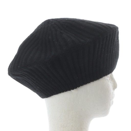 ガニー GANNI 帽子 ベレー帽 ニット ロゴ ブラック A4430 /YO17 - メルカリ