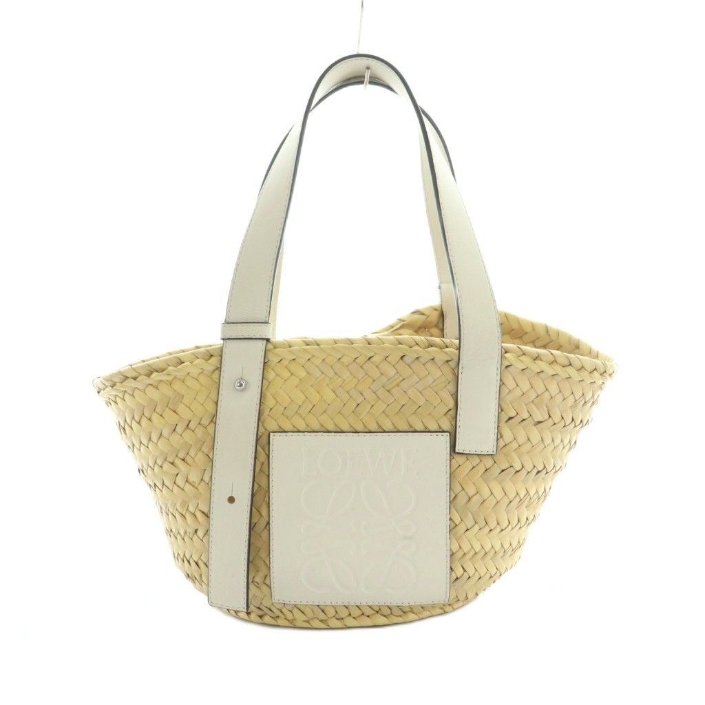 ロエベ LOEWE バスケットバッグ スモール(ヤシの葉&カーフ) カゴバッグ