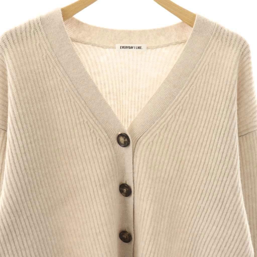 EVERYDAY I LIKE. クルーネック カーディガン グレー エブリデイアイ