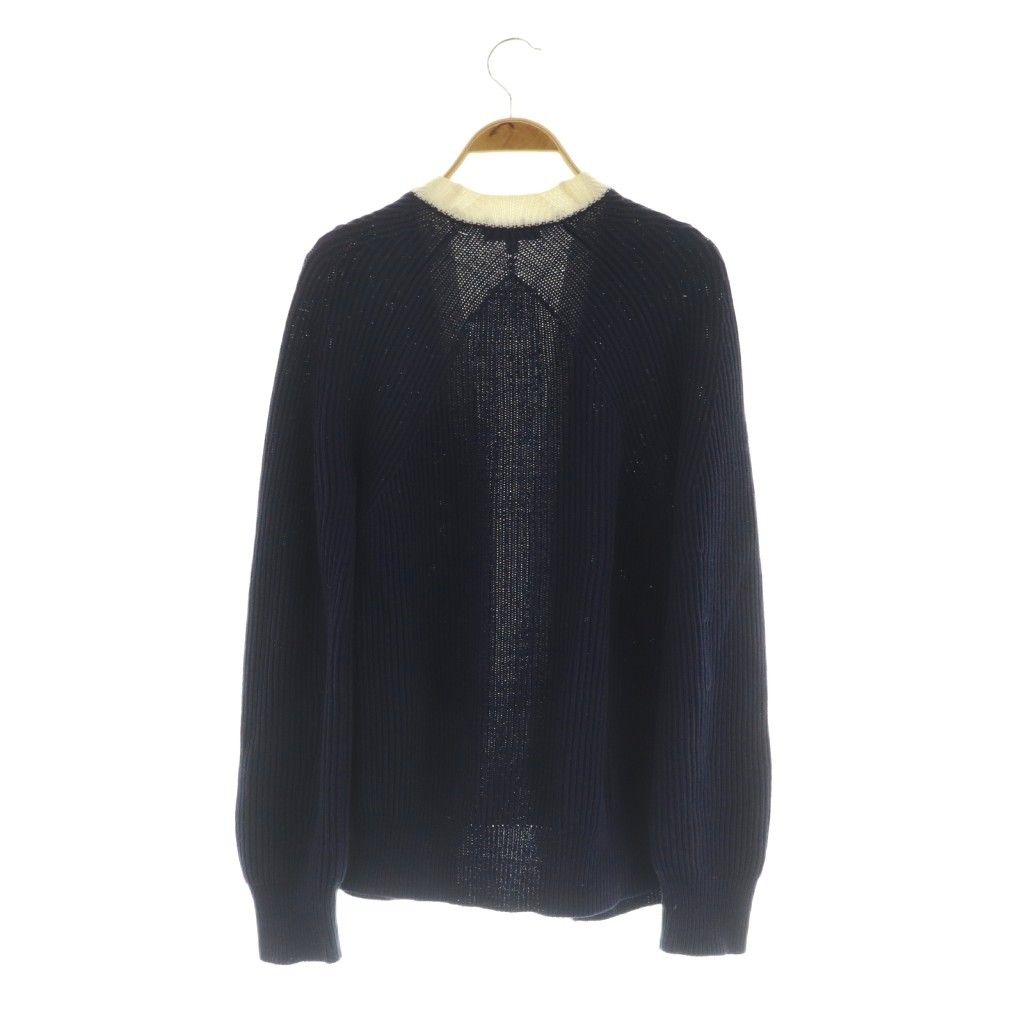 ドゥロワー Drawer アゼ バイカラー Vネック カーディガン ニット 2