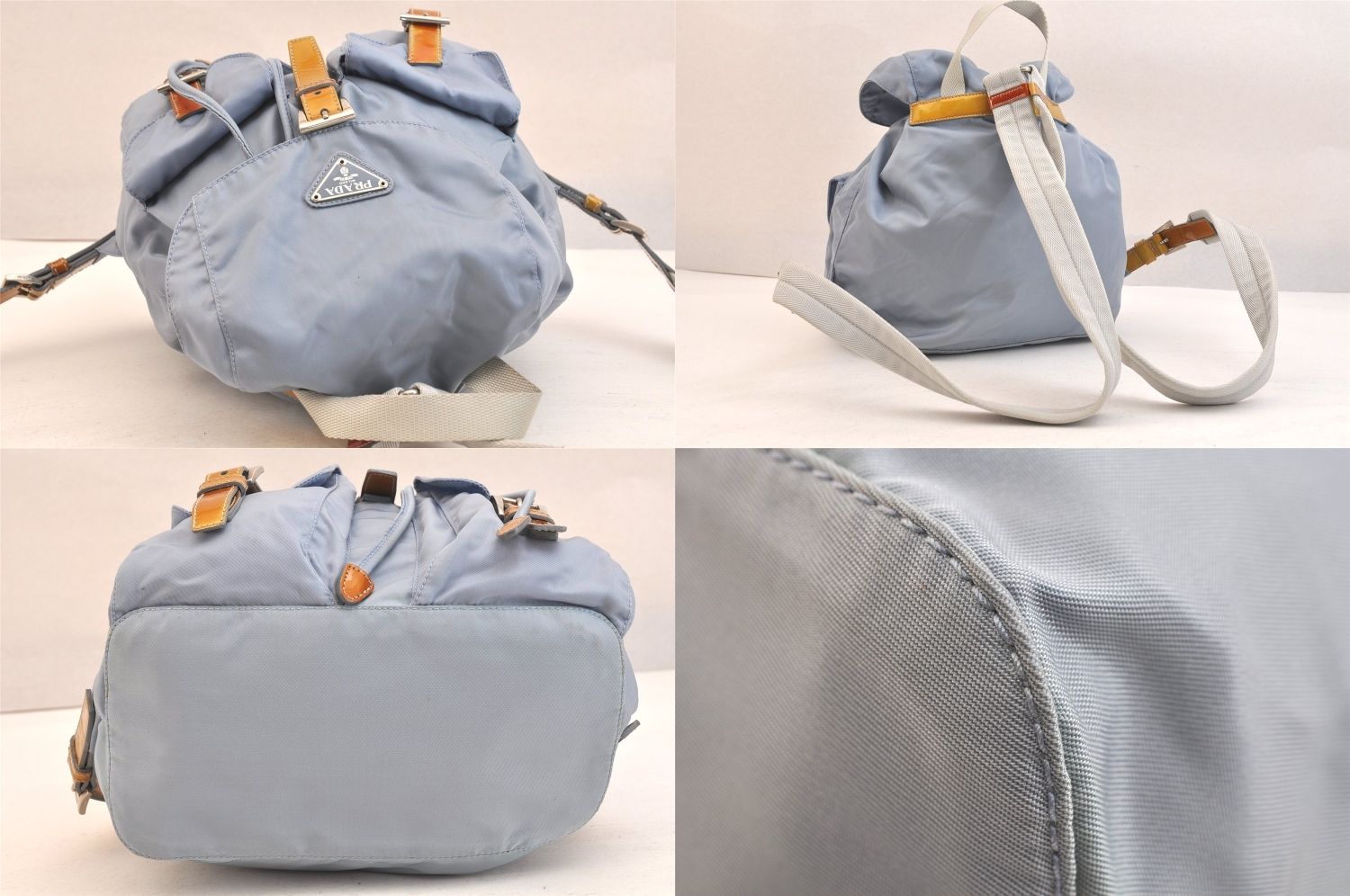 PRADA プラダ ヴィンテージ ナイロン エナメル 巾着型 バックパック