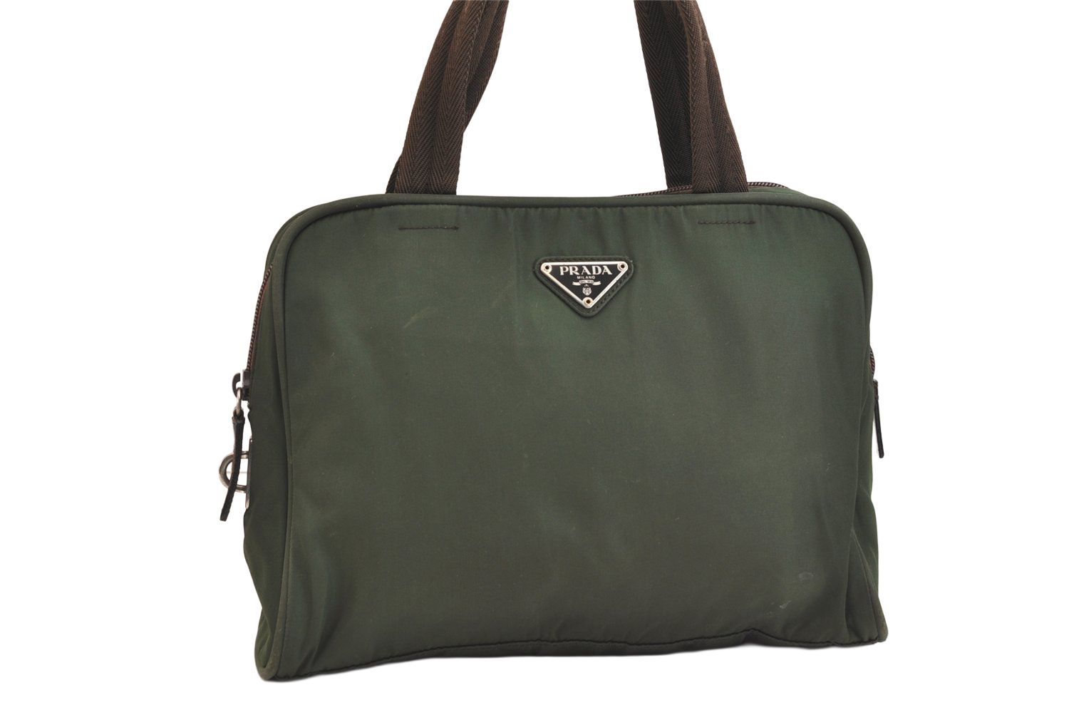 PRADA プラダ ヴィンテージ ナイロン レザー ハンドトートバッグ 財布