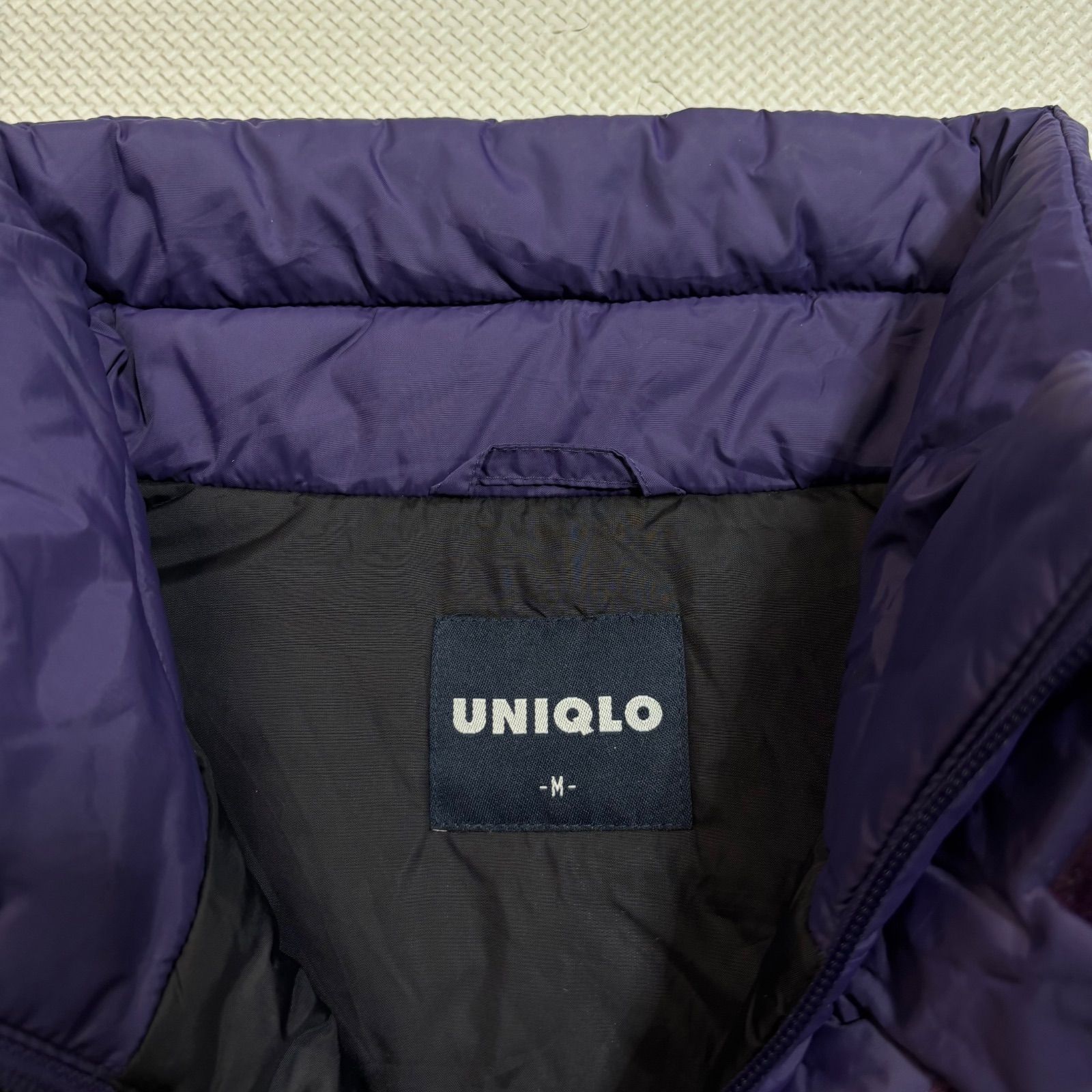 90s OLD UNIQLO ナイロン中綿ダウンベスト パープル M - メルカリ