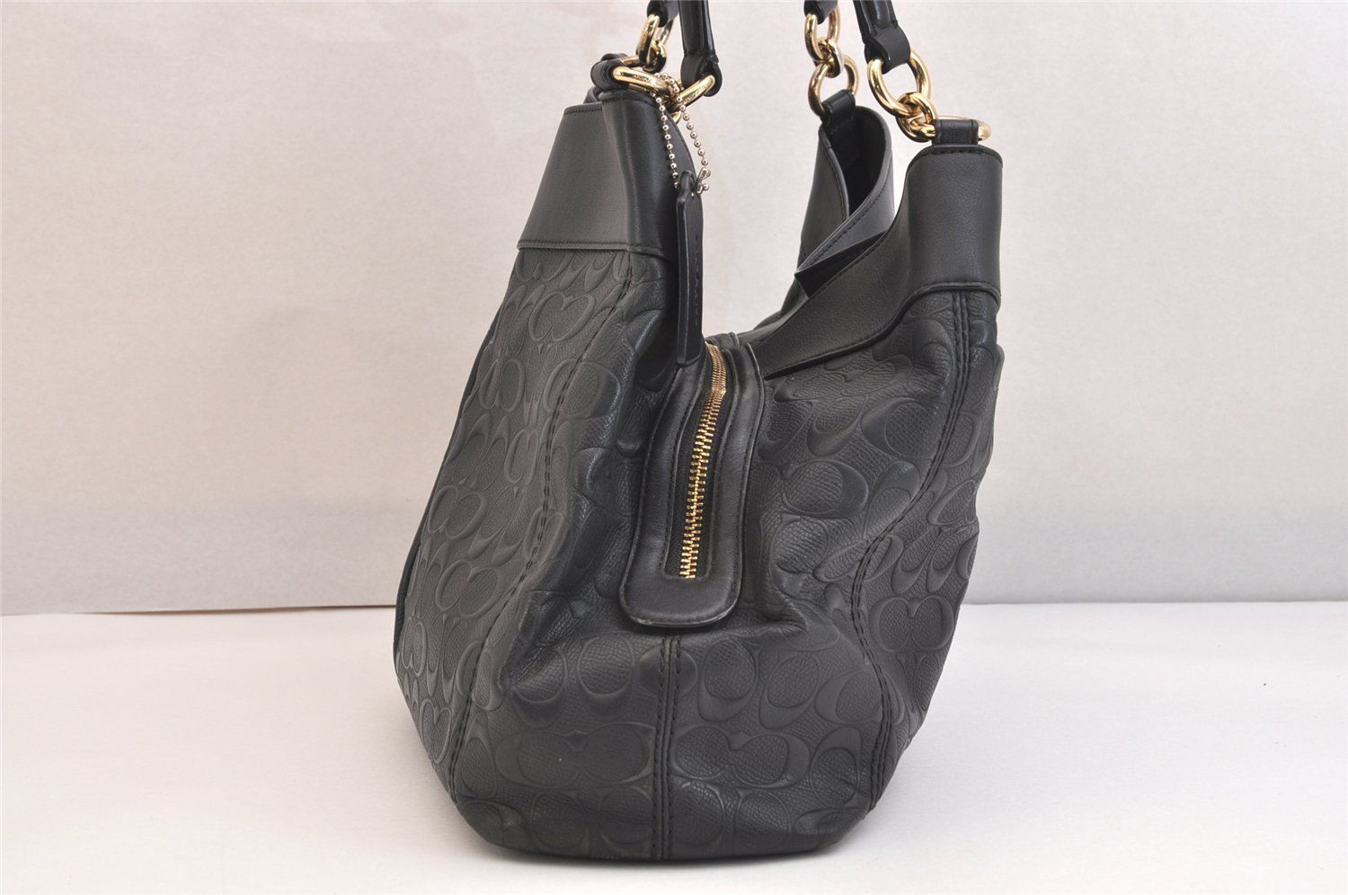 COACH コーチ シグネチャー ヴィンテージ ショルダーハンドバッグ
