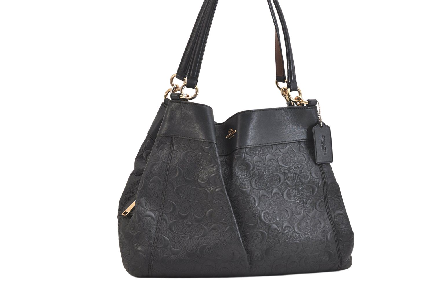 COACH コーチ シグネチャー ヴィンテージ ショルダーハンドバッグ