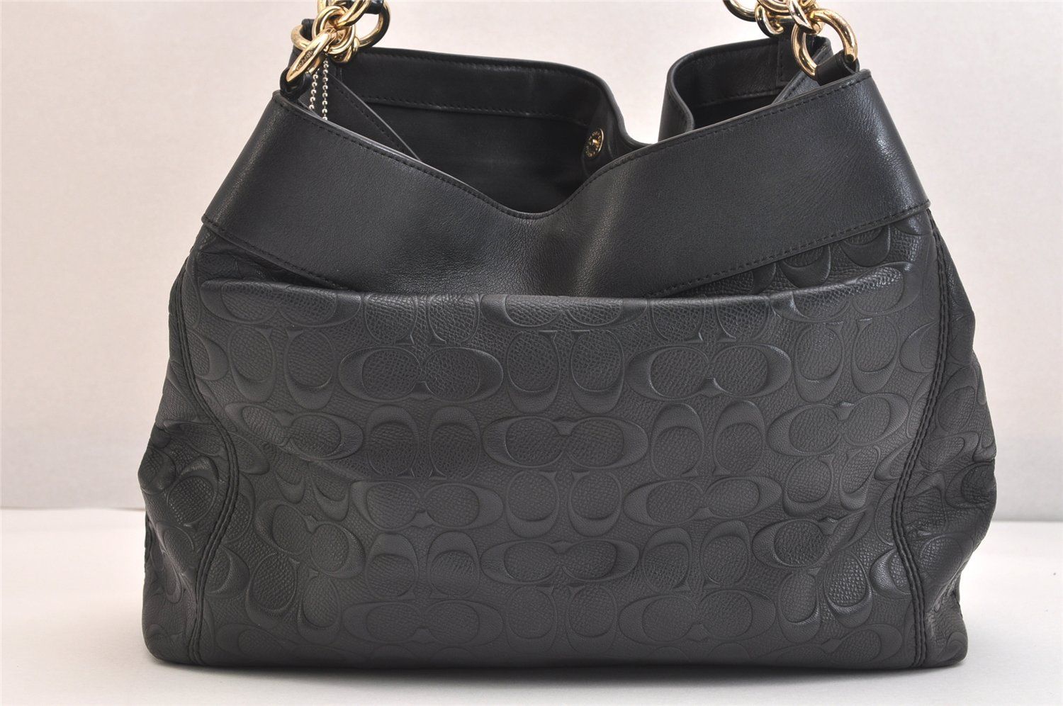 COACH コーチ シグネチャー ヴィンテージ ショルダーハンドバッグ