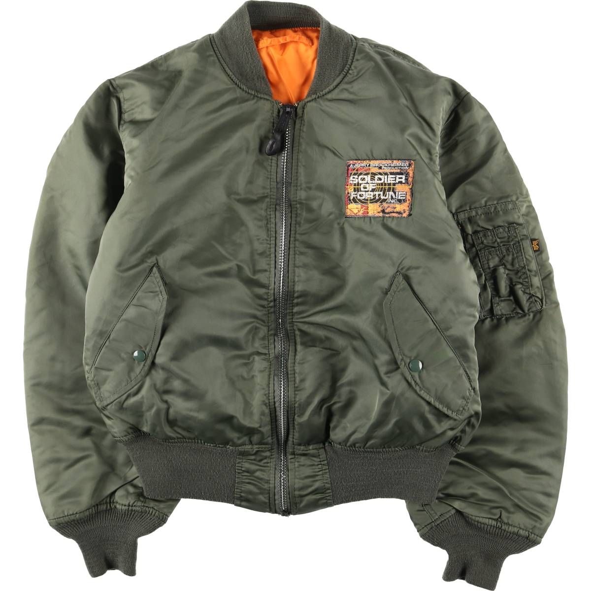 【美品】alpha ma-1 アルファ フライトジャケット ミリタリー usa ALPHA アルファ MA-1 フライトジャケット 古着 21454 ALPHA アルファ