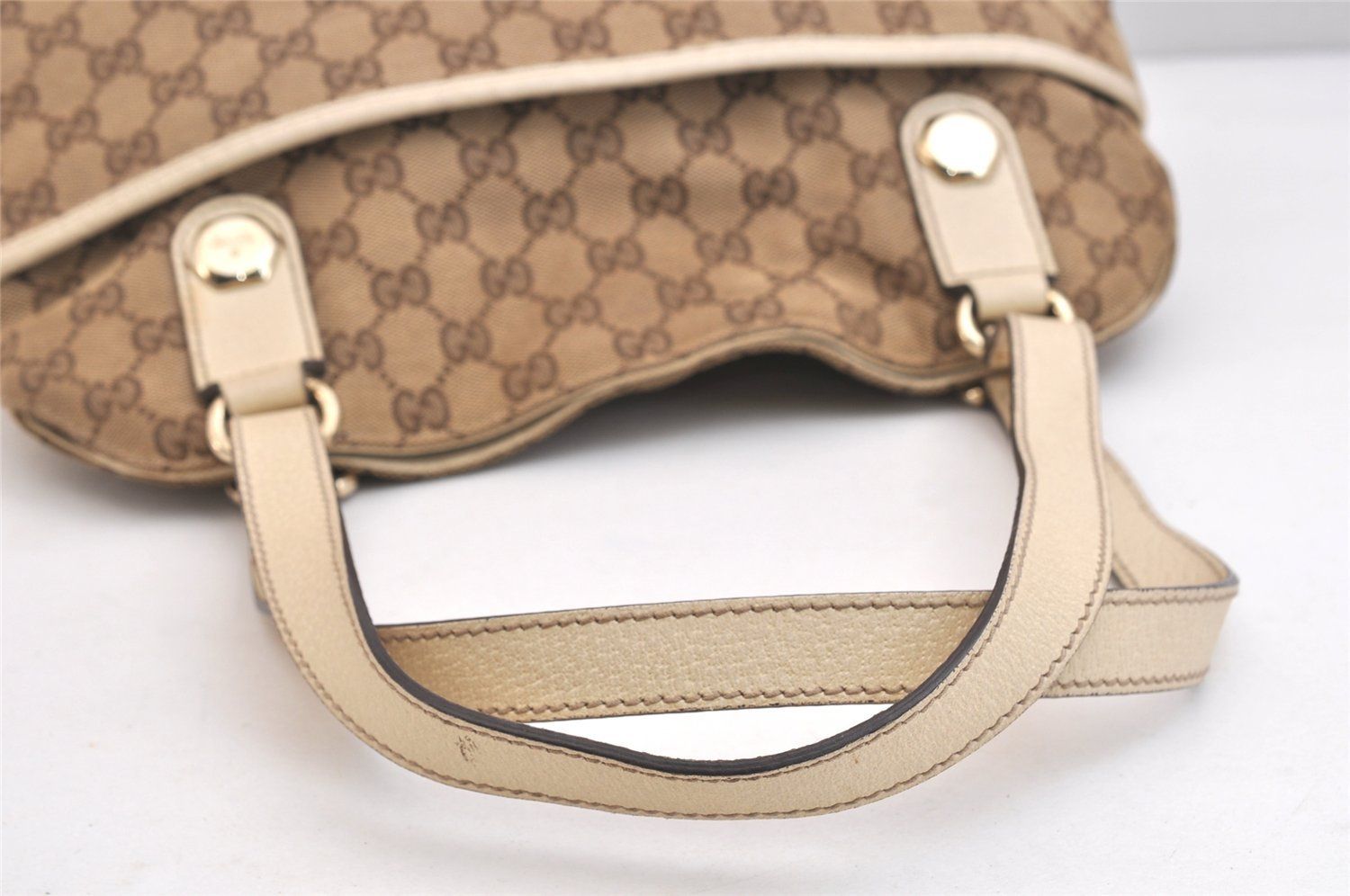 GUCCI グッチ ヴィンテージ ハンドショルダーバッグ GGキャンバス