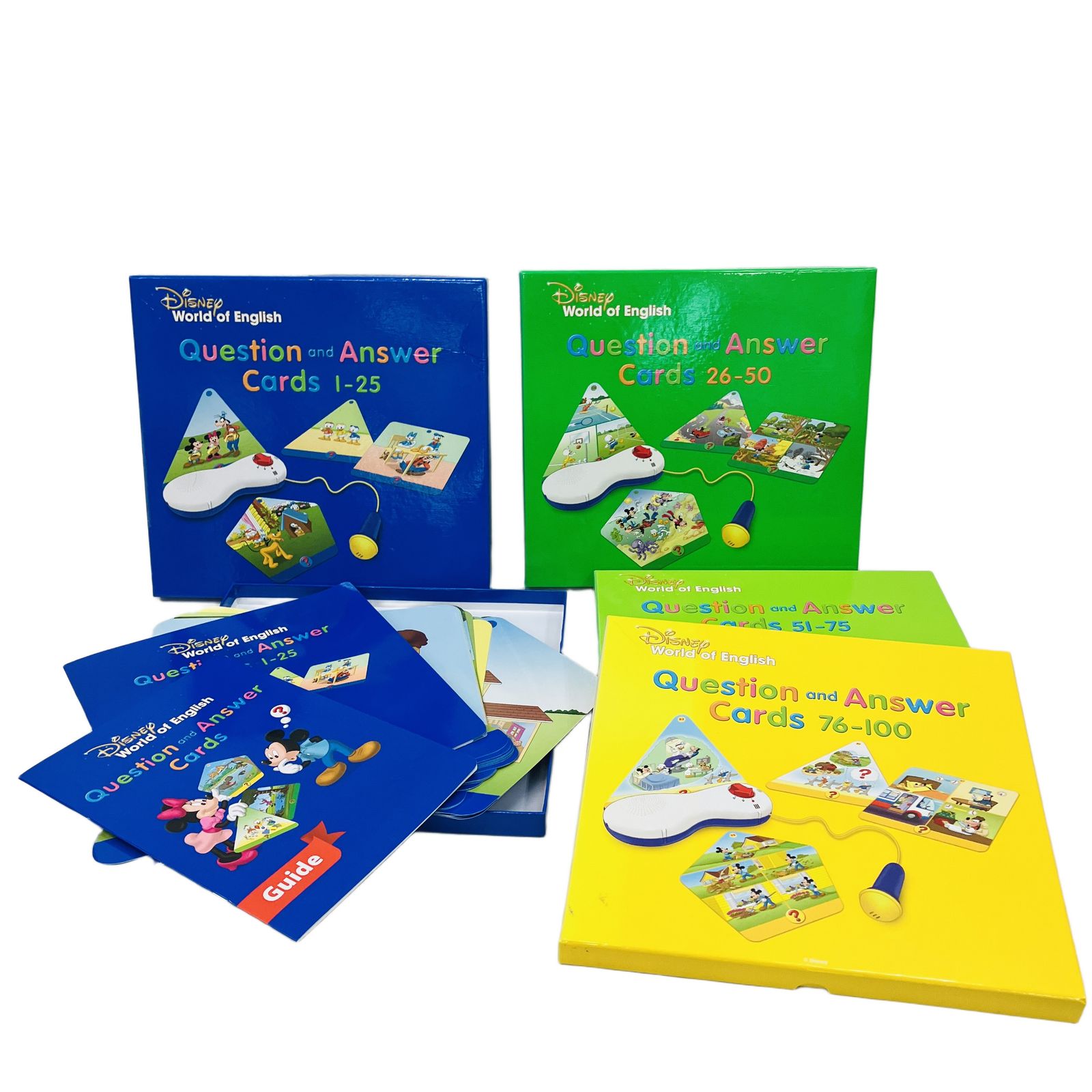 ワールドファミリー ディズニー英語教材 トークアロングカード Q&A