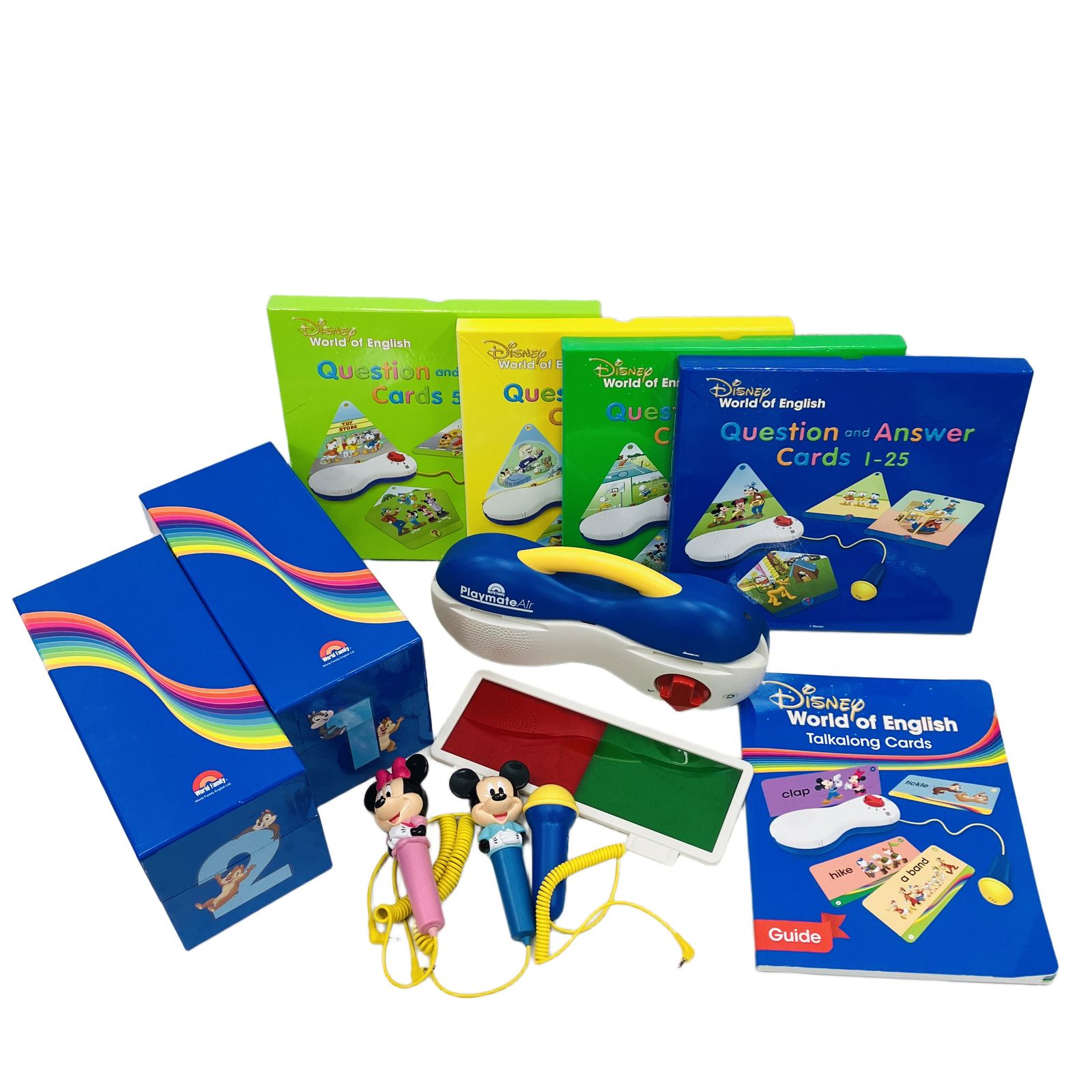 ワールドファミリー ディズニー英語教材 トークアロングカード Q&A