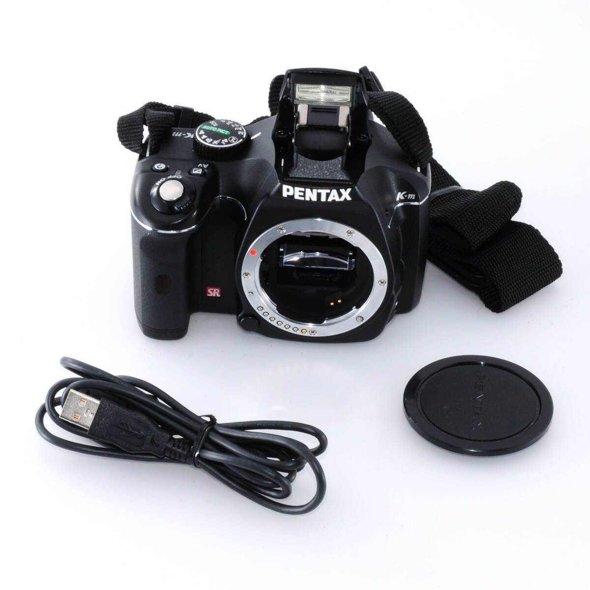 ペンタックス】PENTAX K-m ブラック デジタル一眼レフカメラ 動作良好 
