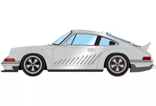 ミニカー 1 64 Singer DLS シルバーメタリック TM 004 D