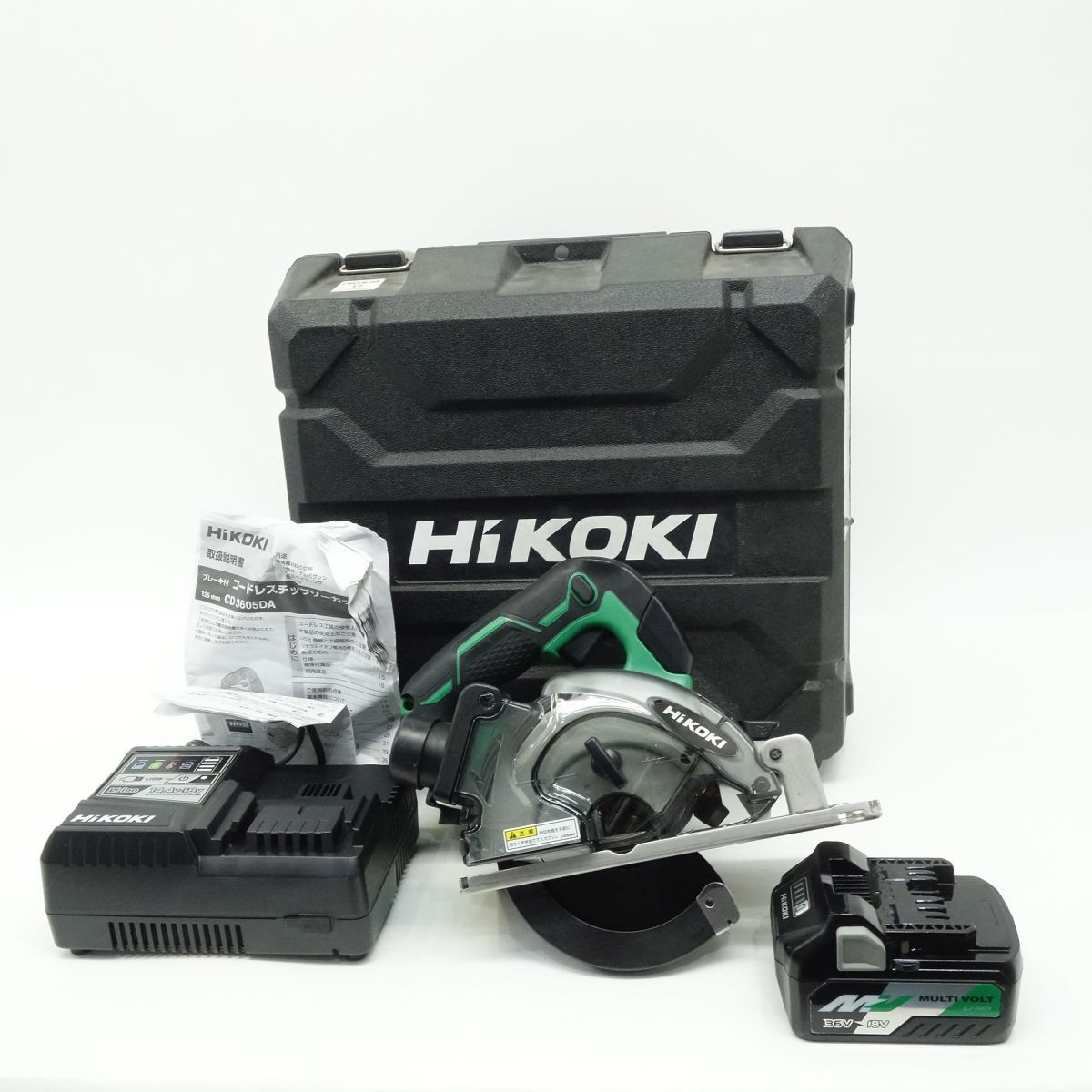 HiKOKI ハイコーキ マルチボルト コードレスチップソーカッタ バッテリー 充電器 ケース付き