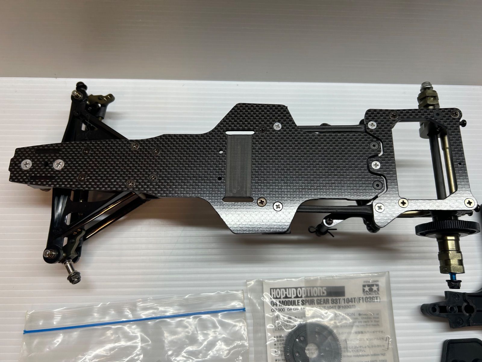 希少】タミヤ RCカーシャーシ F104 Ver.II PRO 限定ダークチタン