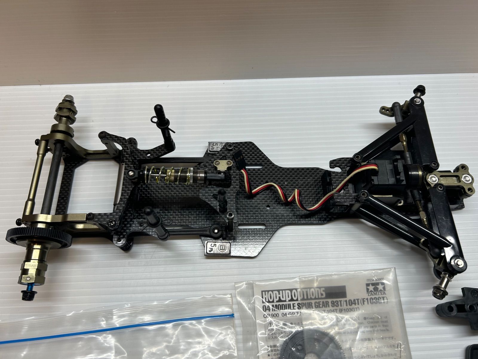 希少】タミヤ RCカーシャーシ F104 Ver.II PRO 限定ダークチタン