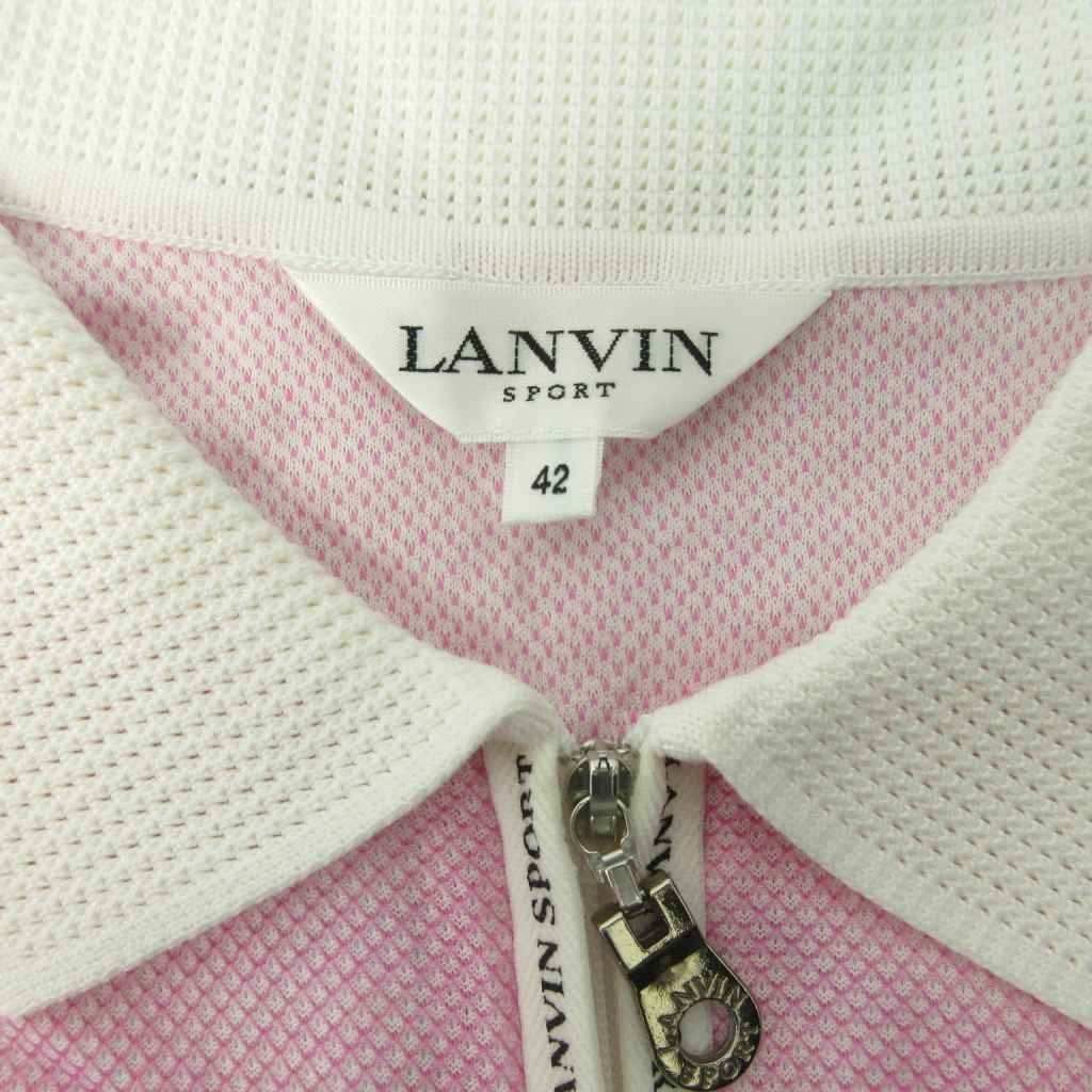 新品タグ付LANVIN SPORT長袖ポロシャツ ピンク LANVIN SPORT（ランバンスポール） セール 公式 ランバン スポール