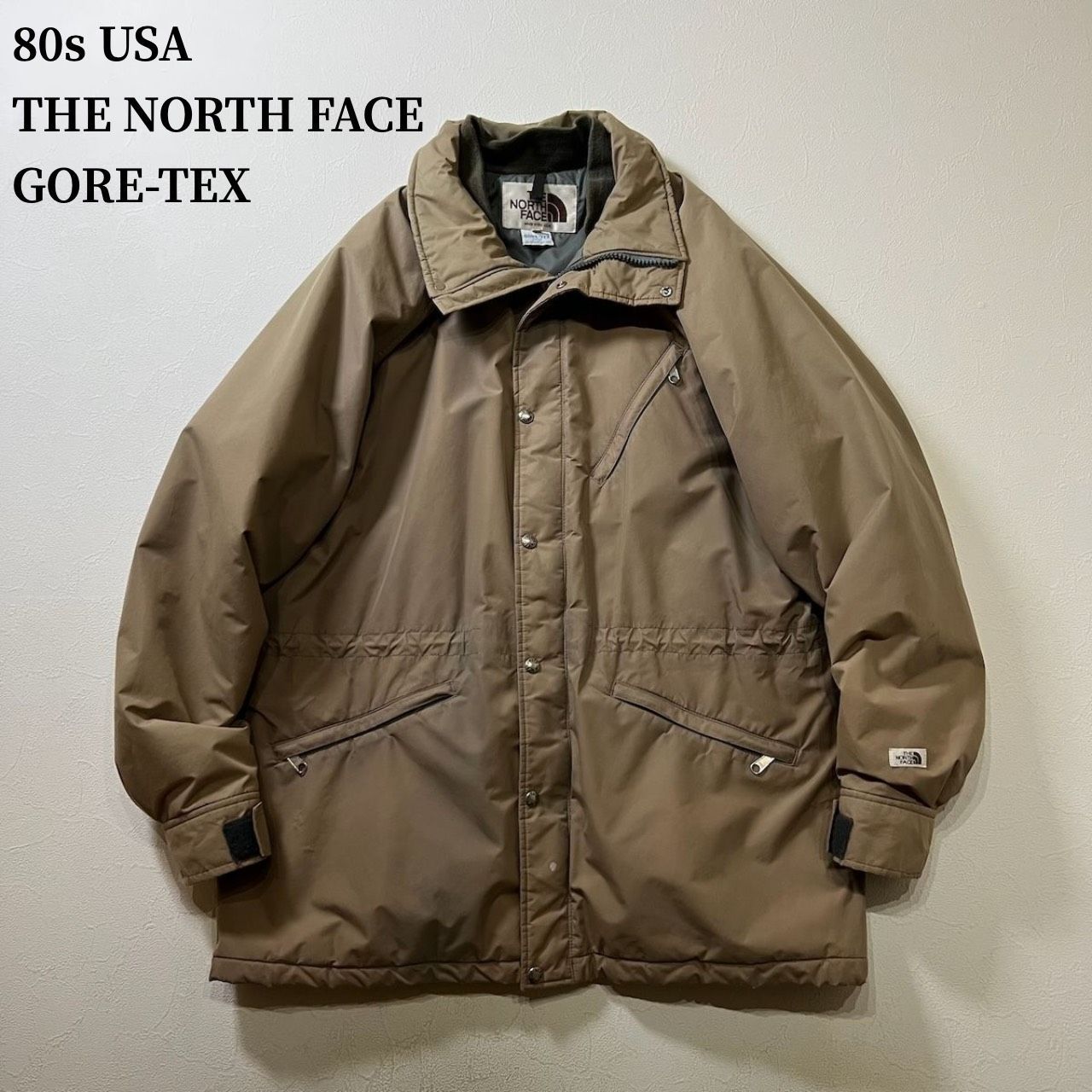 80s USA THE NORTH FACE GORE-TEX 茶タグ ドローコード ゴアテックス