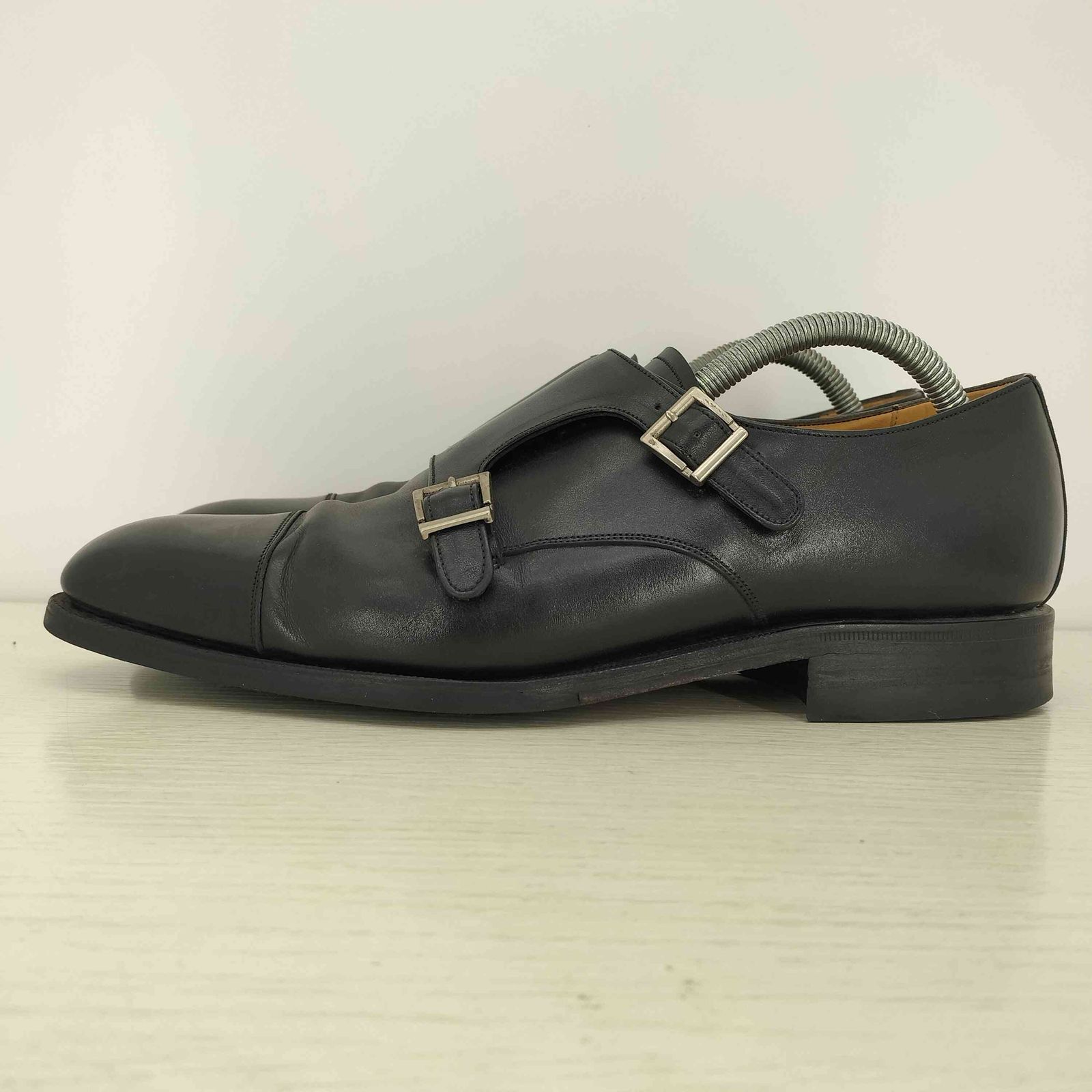 ヤンコ yanko ダブルモンク ストレートチップ レザー シューズ メンズ