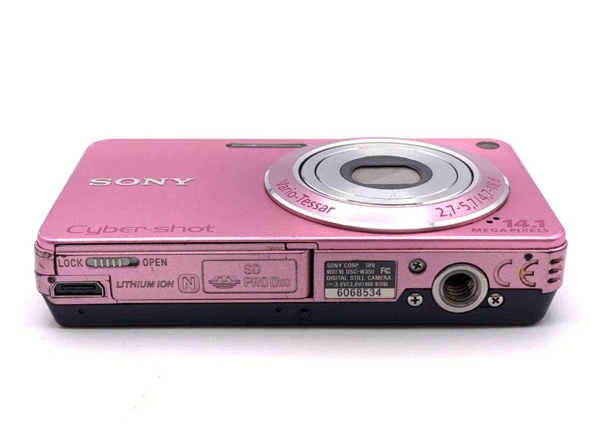 中古】 【並品】 ソニー Cyber-shot DSC-W350 P ピンク - メルカリ