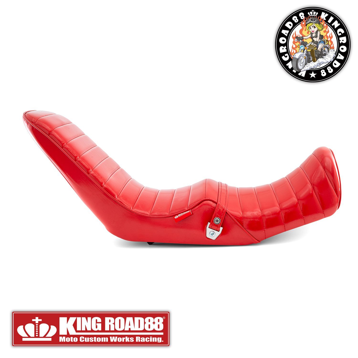 ヤマハ XJR400 前期 4HM KingRoad88 三段シート エナメル レッド 3段