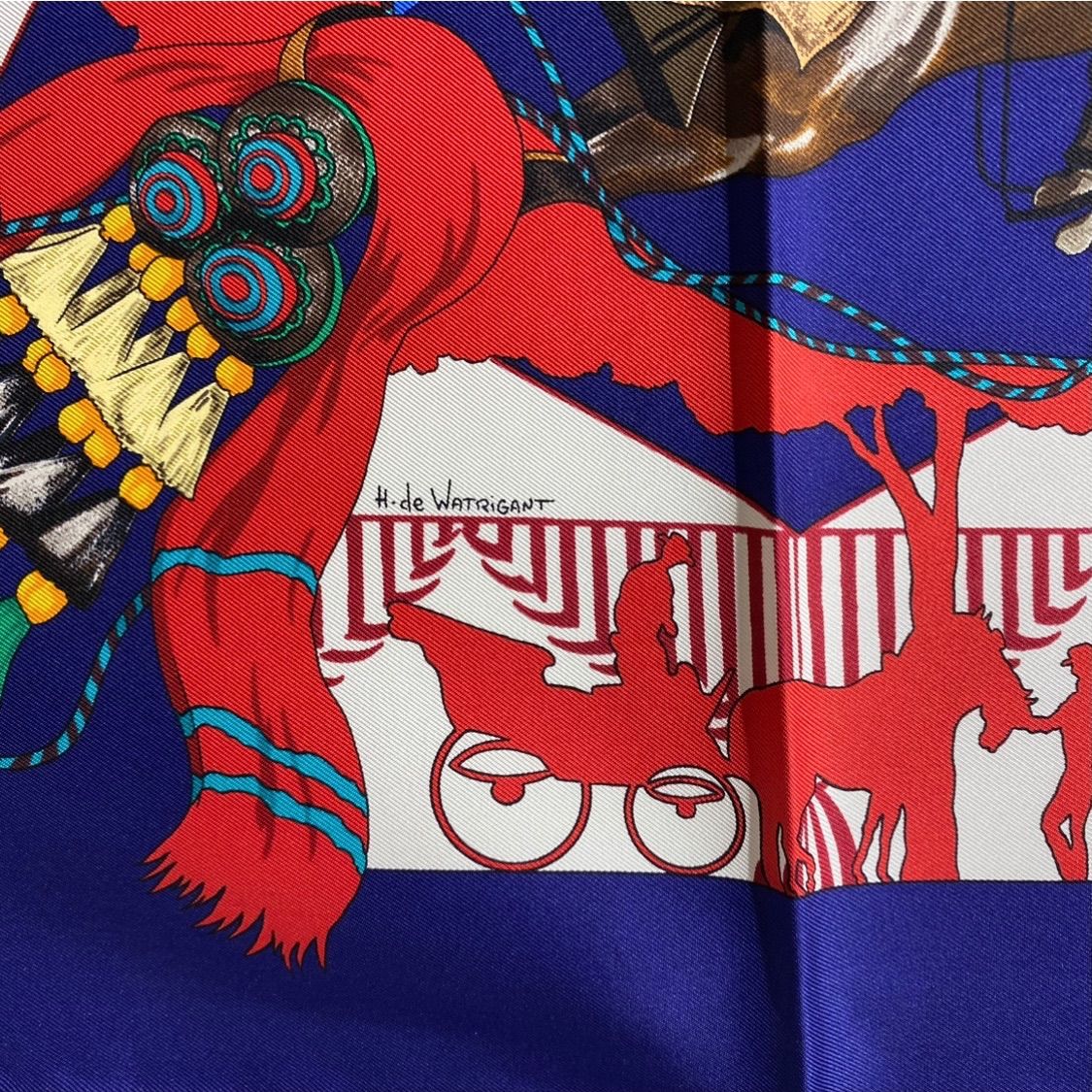 エルメス カレ90 feria de sevilla シルクスカーフ セビリアの休日