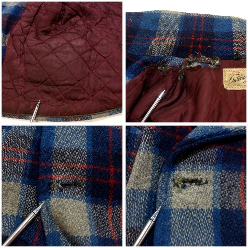 50s USA製 vintage HERCULES チェック柄 ダブルブレスト マッキーノ