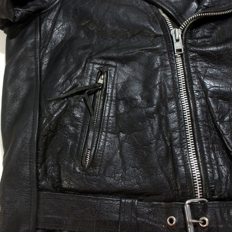 90s vintage WILSONS レザー ダブルライダースジャケット メンズ XL