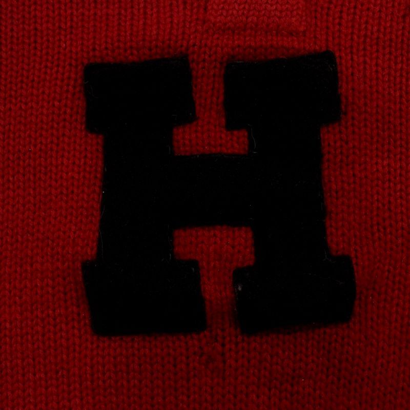 40s vintage Vネック ウール レタード ニットセーター メンズ Sサイズ