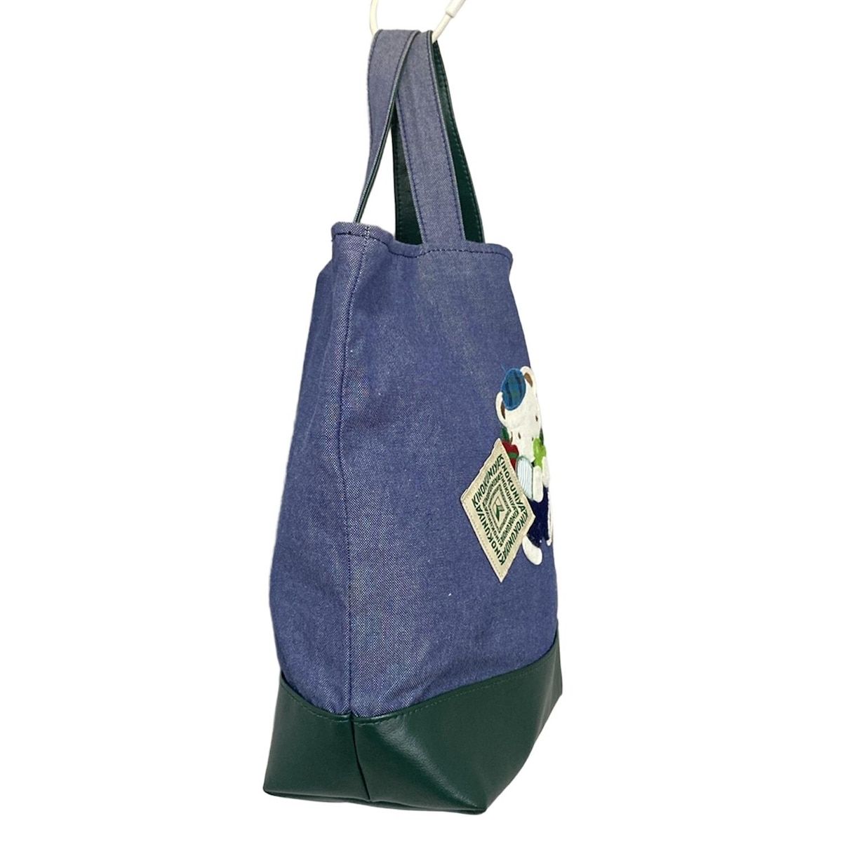 familiar(ファミリア) トートバッグ - ネイビー×ダークグリーン×マルチ