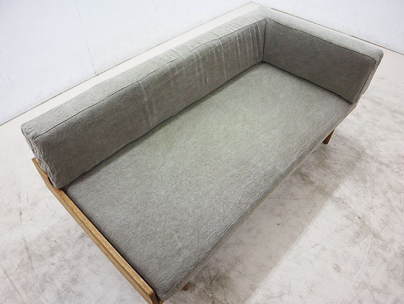  Momo Natural モモナチュラル DAY SOFA デイソファ ワンアームソファ 2 5ソファ 2 5人掛けソファ＆オットマン スツール 18万 ソファベッドダブル 2人掛け 3人掛けソファ ソファ ソファベッド