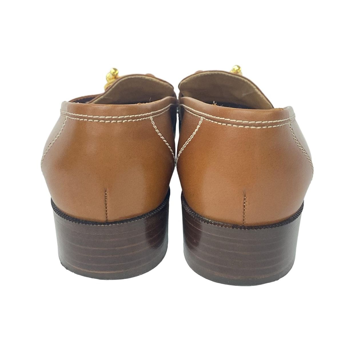 HERMES(エルメス) ローファー 38 レディース - ダークブラウン レザー