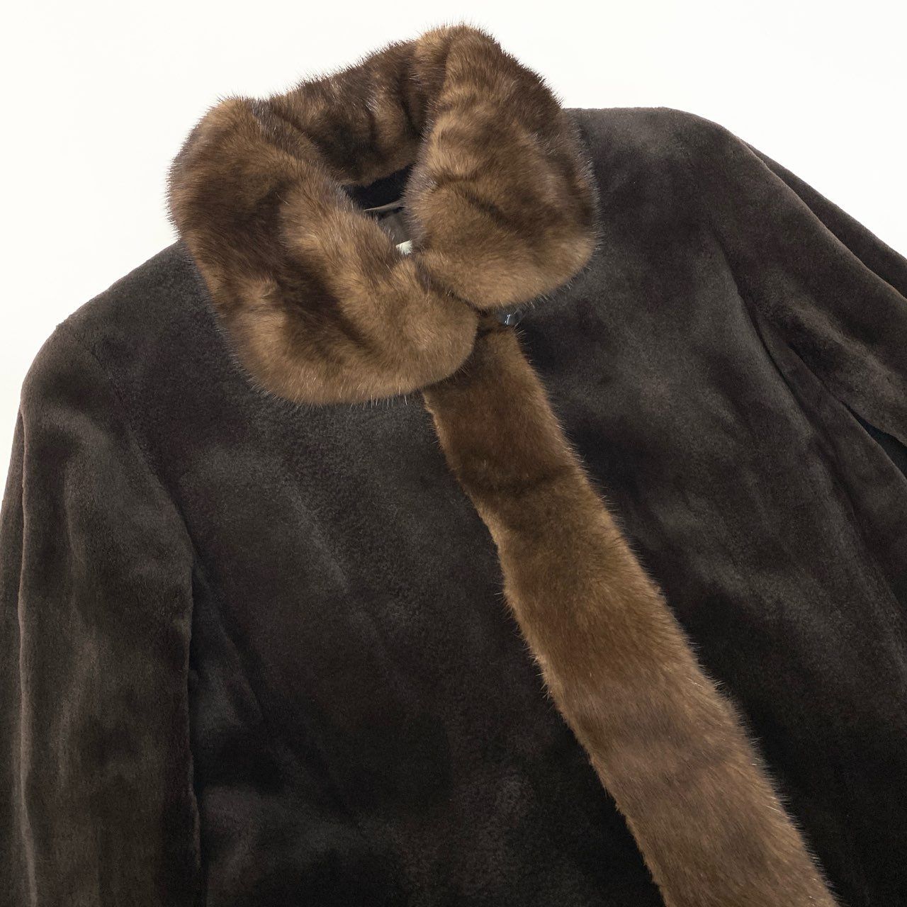 59a15 Altima アルティマ ミンクファー コート サイズ9～11 ブラウン