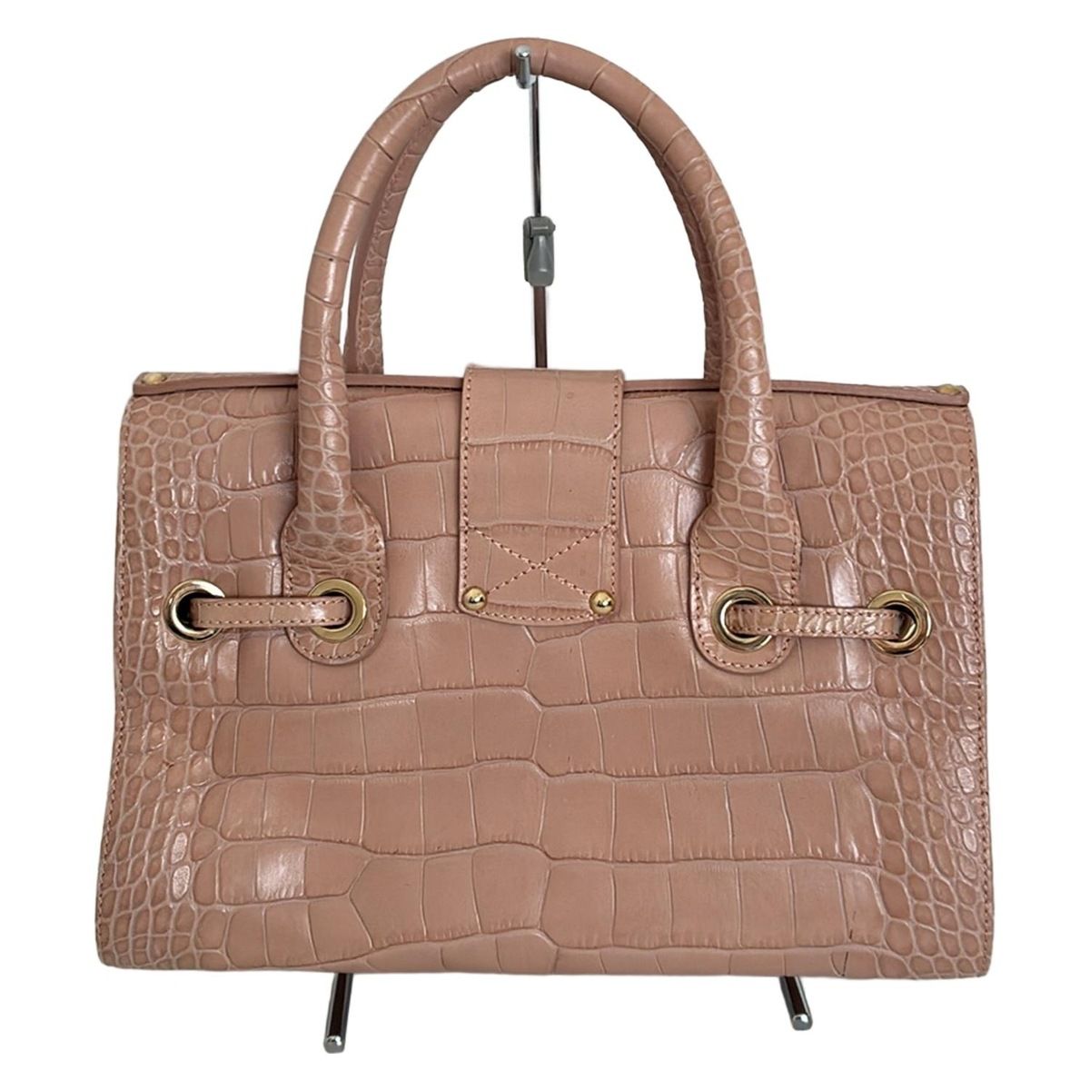 JIMMY CHOO(ジミーチュウ) ハンドバッグ ロザリー ピンクベージュ 型