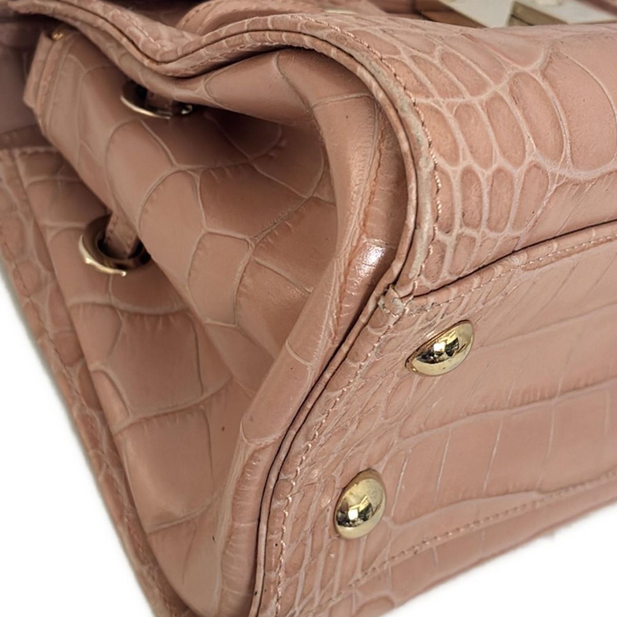 JIMMY CHOO(ジミーチュウ) ハンドバッグ ロザリー ピンクベージュ 型