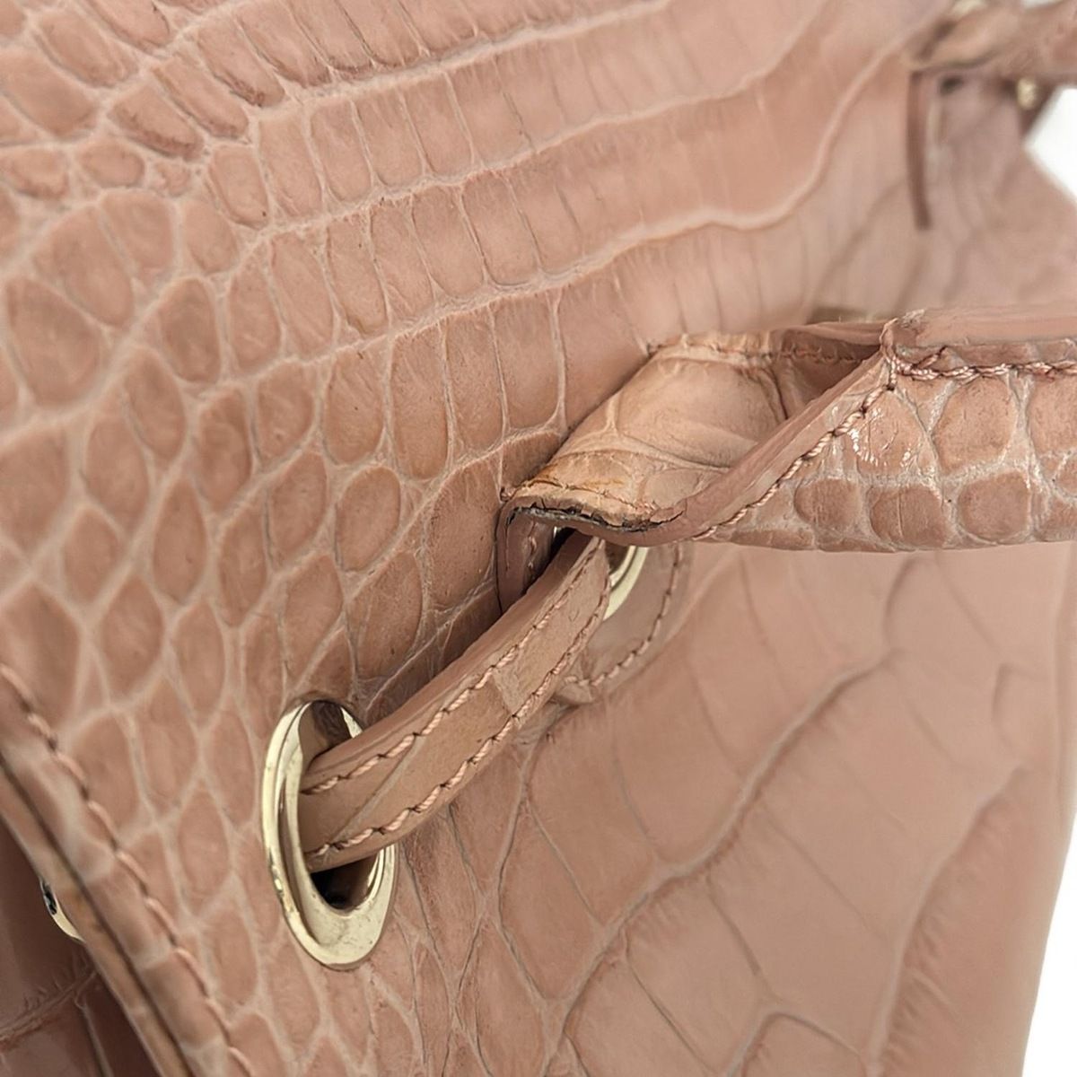 JIMMY CHOO(ジミーチュウ) ハンドバッグ ロザリー ピンクベージュ 型  