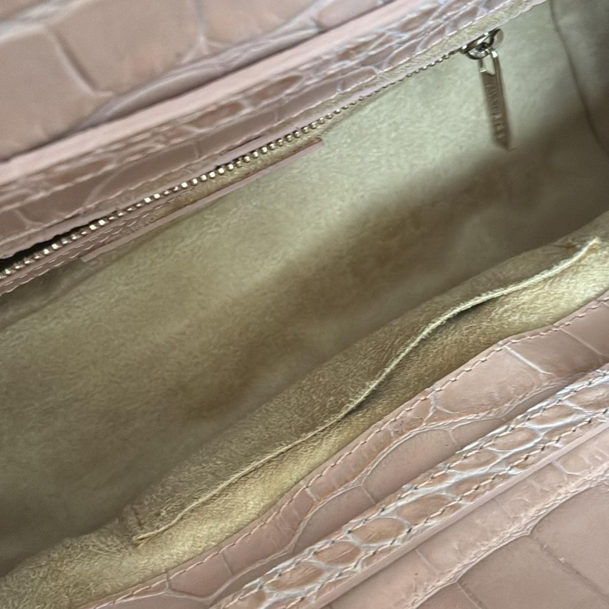 JIMMY CHOO(ジミーチュウ) ハンドバッグ ロザリー ピンクベージュ 型  