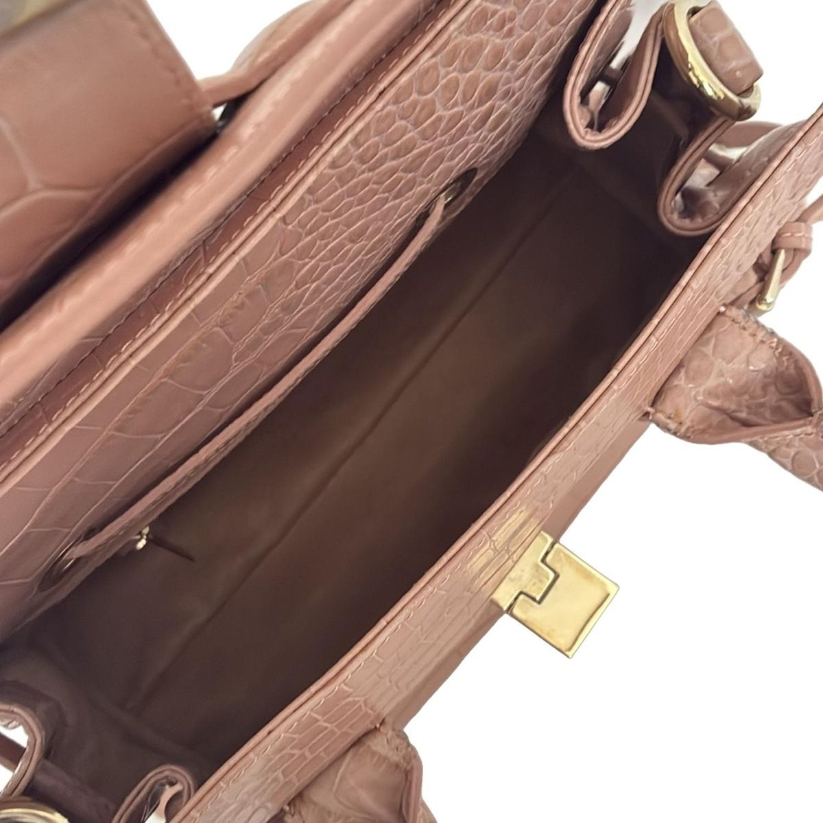 JIMMY CHOO(ジミーチュウ) ハンドバッグ ロザリー ピンクベージュ 型  