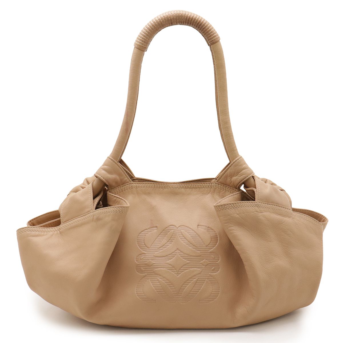 LOEWE ロエベ アナグラム ナッパアイレ ハンドバッグ レザー ピンク