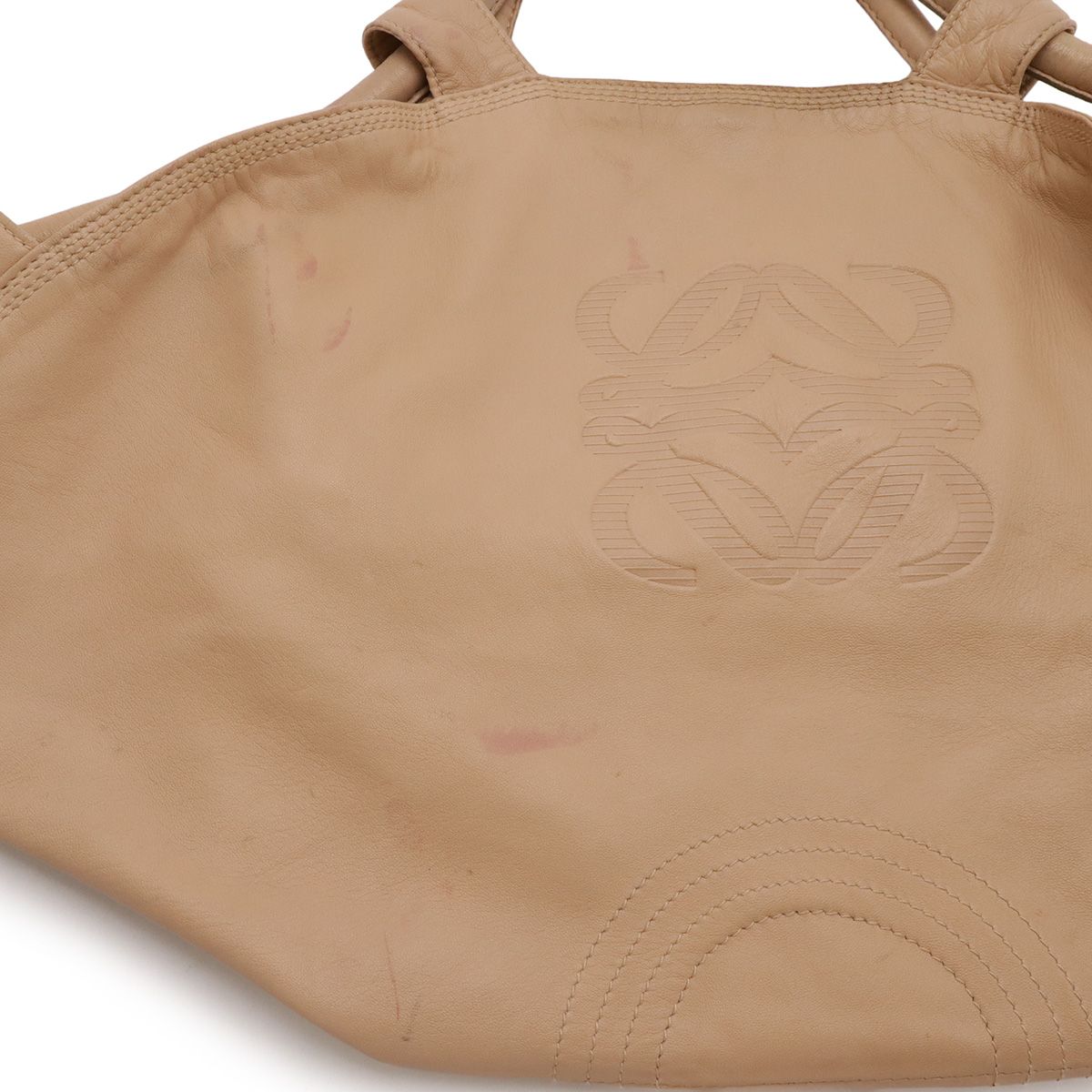 LOEWE ロエベ アナグラム ナッパアイレ ハンドバッグ レザー ピンク