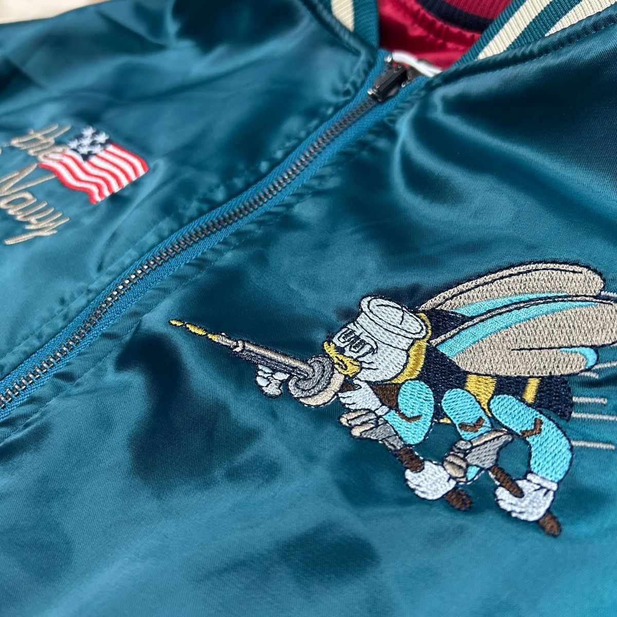 横須賀発祥 リバーシブル スカジャン Reversible SUKAJAN サテン地