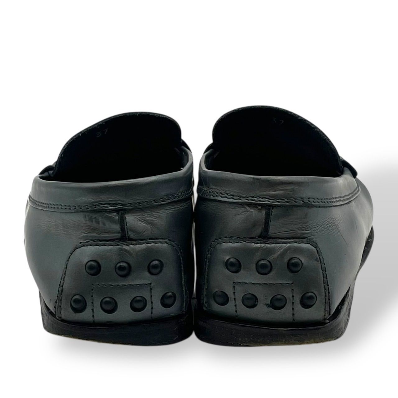 美品 訳あり Tod's トッズ ローファー レザーシューズ スクエアトゥ