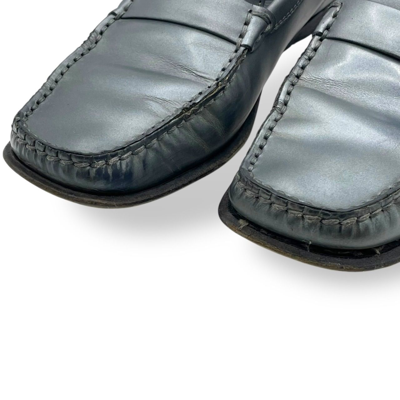 美品 訳あり Tod's トッズ ローファー レザーシューズ スクエアトゥ
